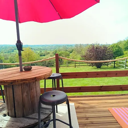Le Sunset -tiny House Equipee Superbe Vue &jacuzzi -proche Honfleur &deauville- Calme Confort Wifi Saint-Leger-Sur-Bonneville